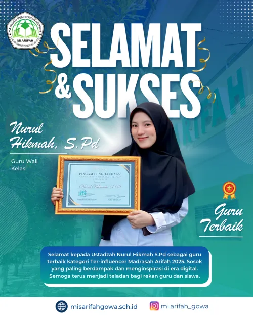 Penghargaan Guru Terbaik Madrasah Arifah 2025 